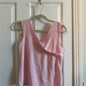 Vintage Casual Corner Light Pink Crossover Tank Top